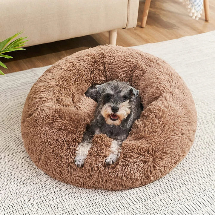 BowLift | CozyNest Plush Round Pet Bed – Washable & Non-Slip