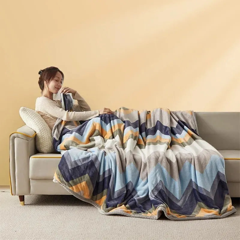 Extra Soft Thickened Flannel Blanket – Cozy Nap & Air Conditioning Throw | Bowlift