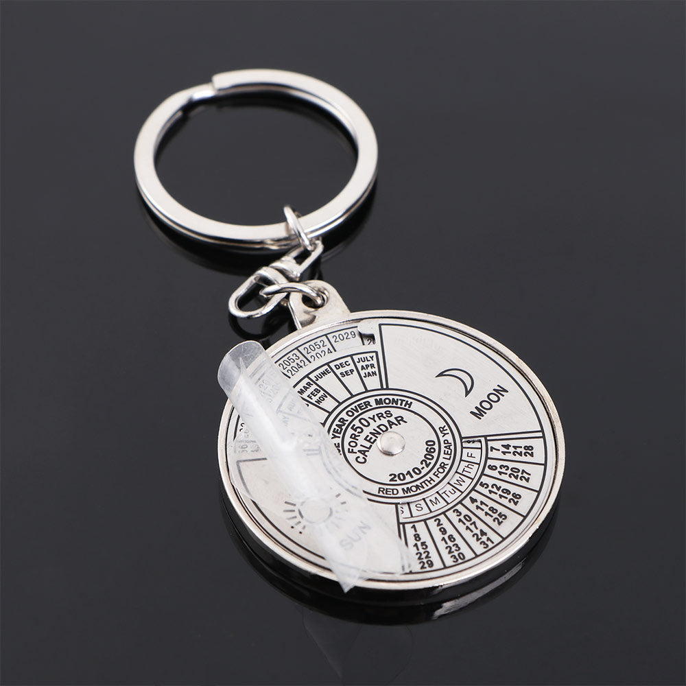 Creative Time Portal Mini Metal Calendar Keychain | Bowlift