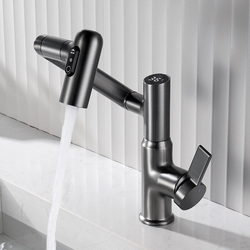 BowLift | Digital Temperature Full Rotation Ultra Spin Basin Faucet