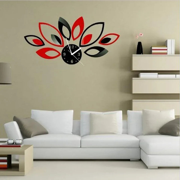 DecoTime Clock - Stylish 3D Acrylic Wall Clock Bowlift