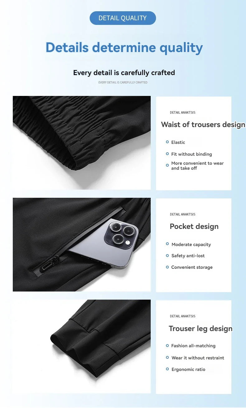 BowLift | High Elastic Ice Silk Casual Pants