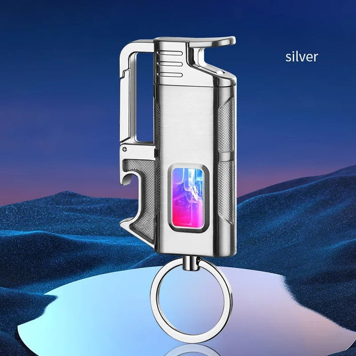 Modern Windproof Metal  Bottle Opener Keychain Lighter | Bowlift