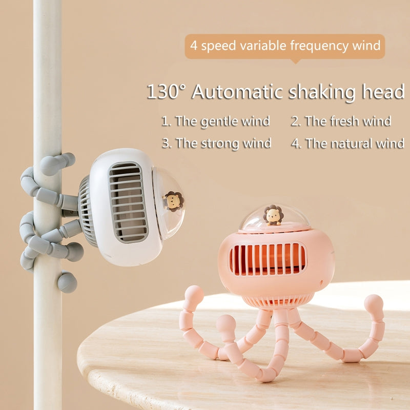 Portable Flexible Cute Baby Stroller Fan | Bowlift