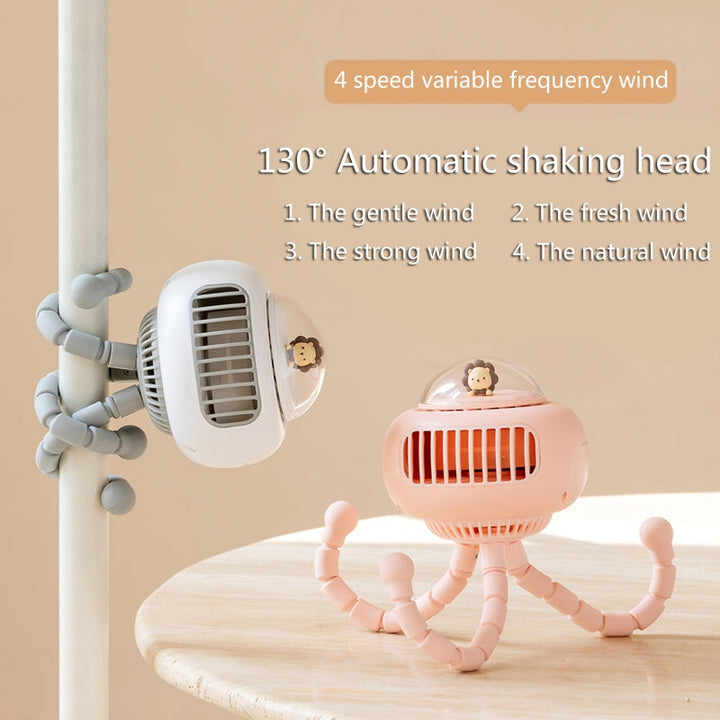 Portable Flexible Cute Baby Stroller Fan | Bowlift