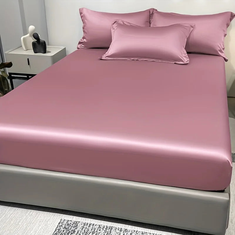 BowLift | SatinDreams Luxury Fitted Sheet | Silky Satin Bed Sheet | Breathable & Cooling | Wrinkle-Free | Easy Care