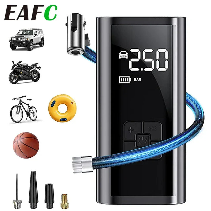 BowLift | Air Compressor TURBOPUMP | 150 PSI Pressure Performance | Wireless & Compact | 6000mAh Battery