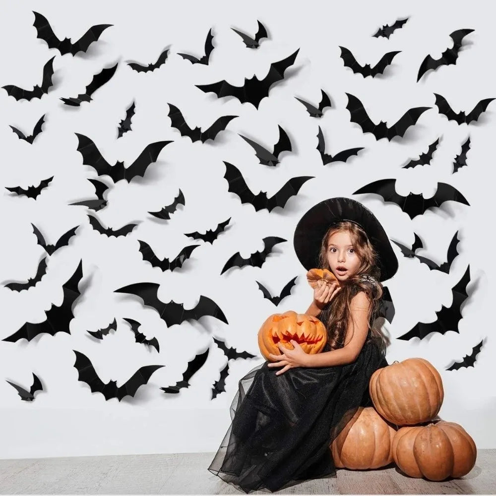 BowLift | Luminous LED Bat Wall Stickers 24PCS