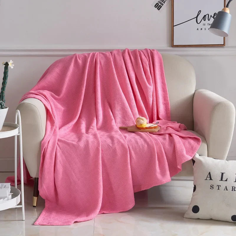 BowLift | Cotton gauze blanket Aurelina | 100% cotton | Breathable & Skin-friendly | Perfect for sofa, bed & office