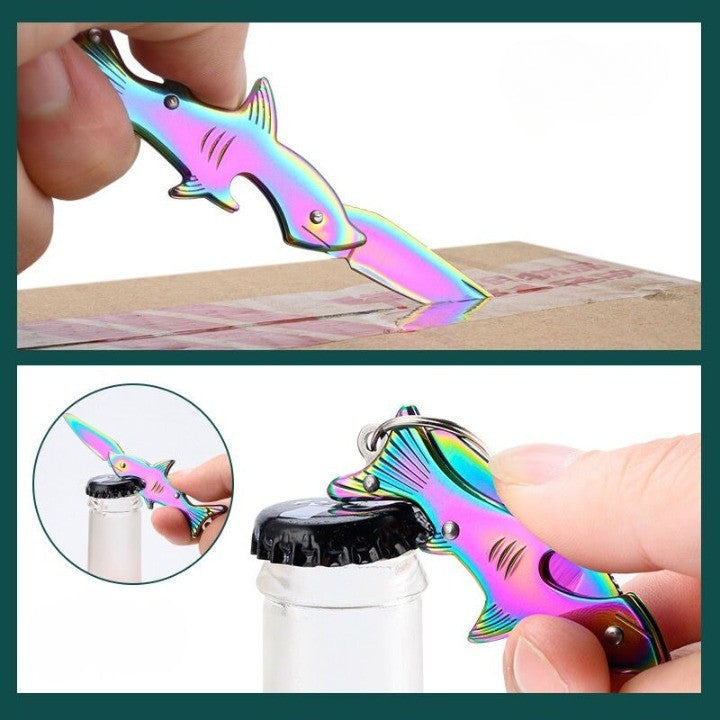 Sharp Shark Multifunctional Toothpick Knife Keychain | Bowlift
