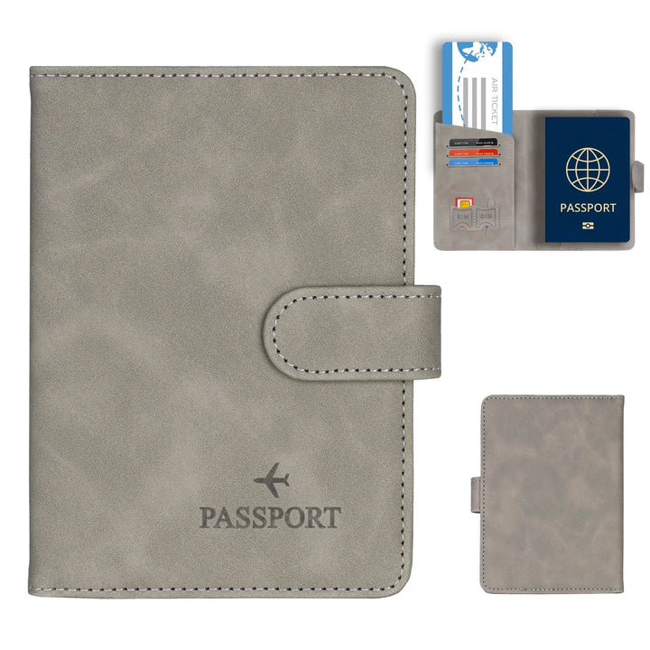BowLift | Passport holder Travello | RFID protection | Real leather look | For women & men