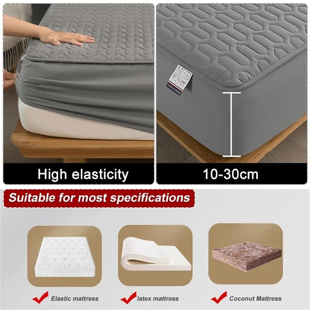 BowLift | Waterproof Ultra-Soft Fitted Latex Mattress Pad Cover