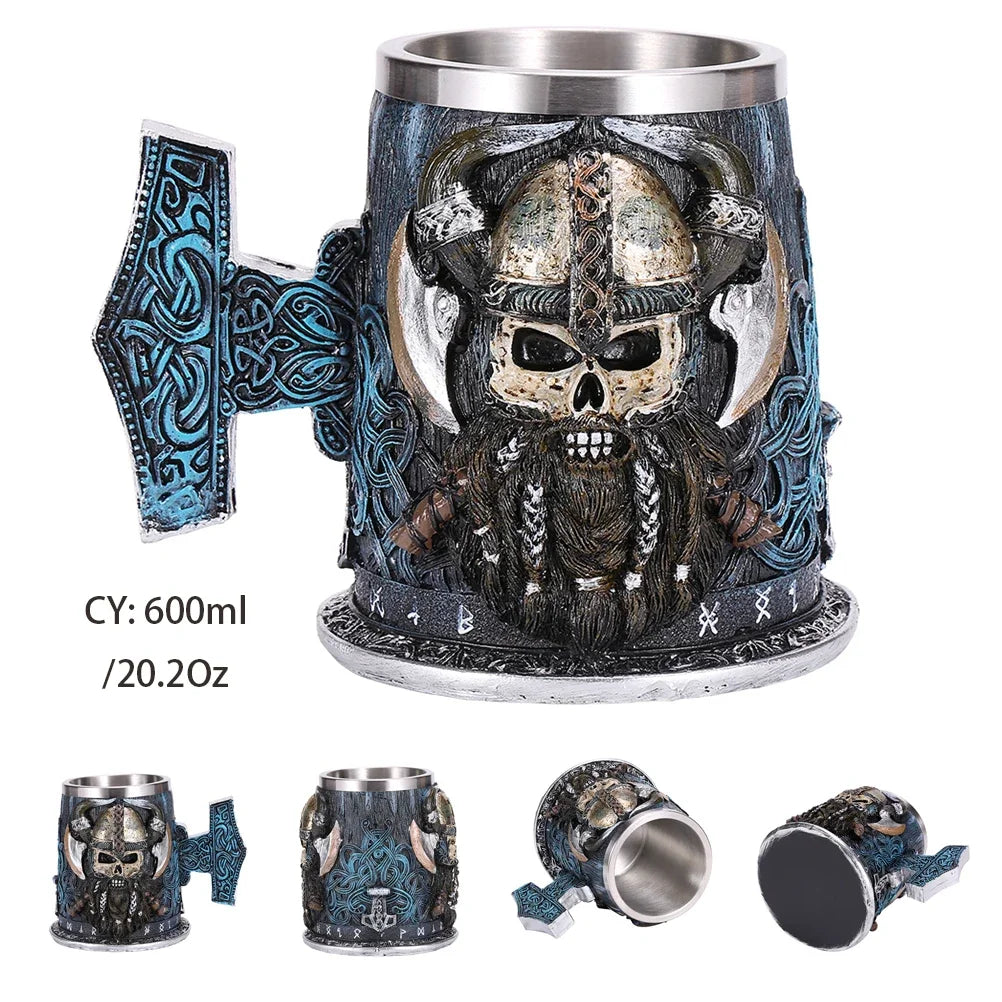 BowLift | Medieval Dragon Resin Stainless Steel Mug as Coffee Mug or Tea Mug