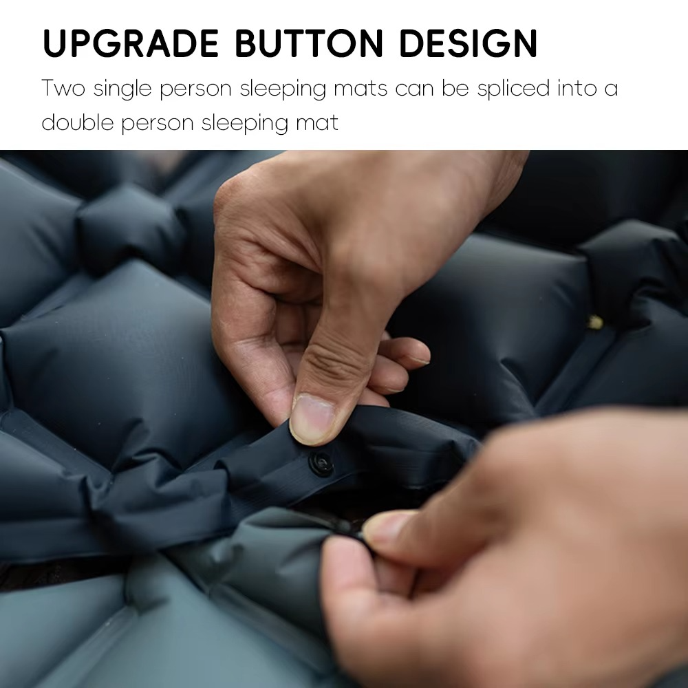 BowLift | Inflatable Camping Sleeping Pad with Built-in Pillow Self-Inflating Air Cushion for Hiking and Outdoor Travel