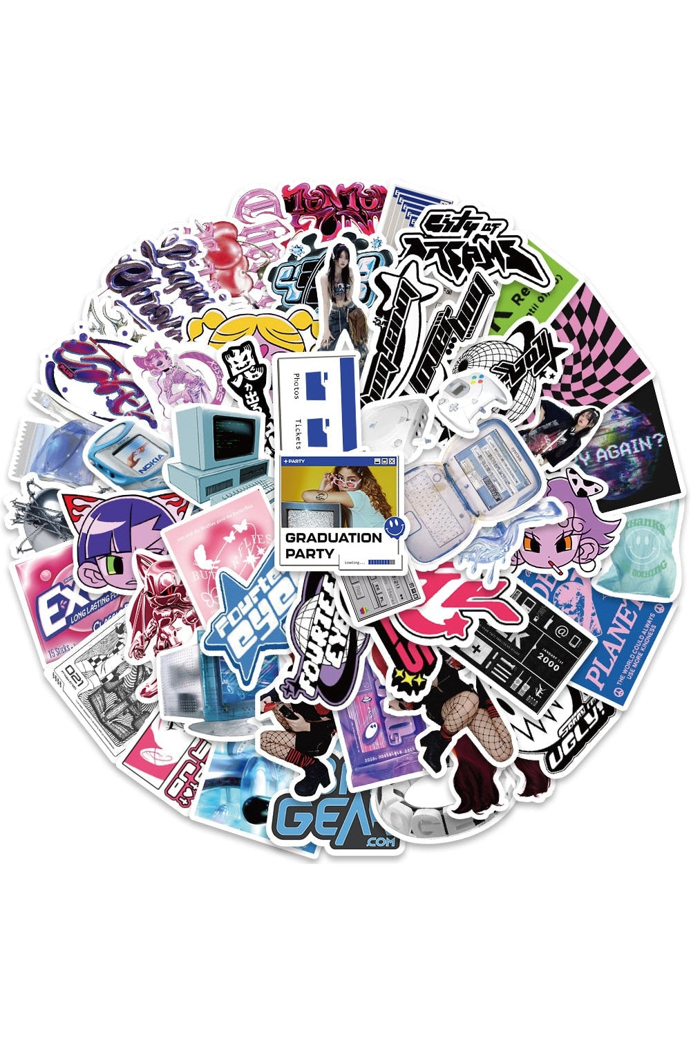 Girls Theme Stickers | Bowlift