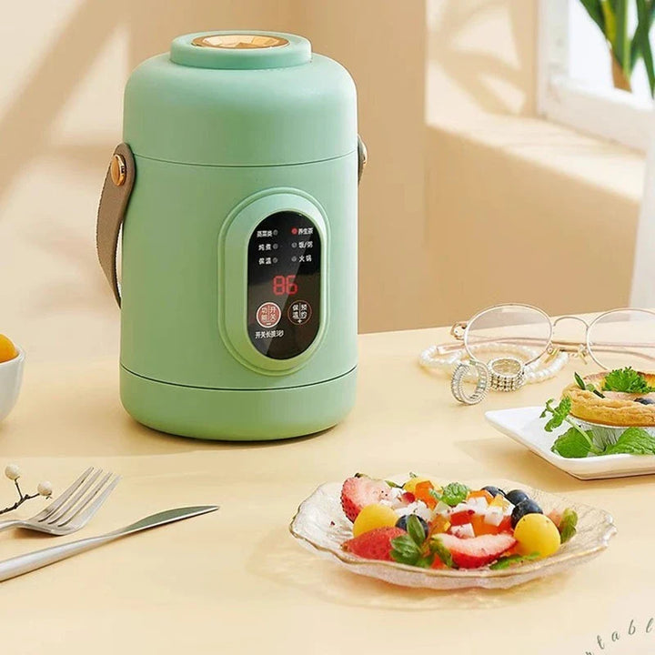 BowLift | NutriCook One Electric Mini Cooker 1L | Portable Slow Cooker & Soup Maker | Smart Timer Function | For Office & Home
