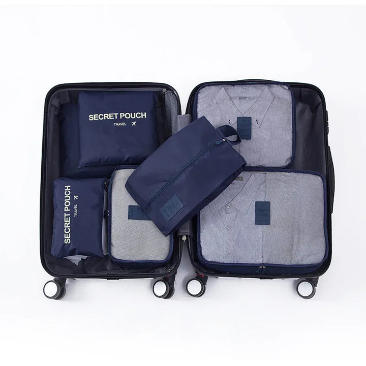 BowLift | TRAVORO Packing Cube Set | 6-piece | Waterproof & Extra Volume | Suitcase Organizer for Men