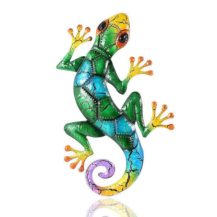 BowLift | Artinova Wall Decor Animal Motif | Handcrafted from Wrought Iron | Colorful Accents in Green, Red or Blue