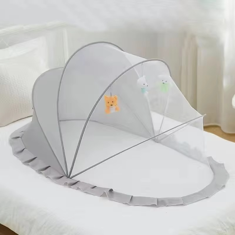 BowLift | Foldable Baby Crib with Mosquito Net and Soft Mattress Set