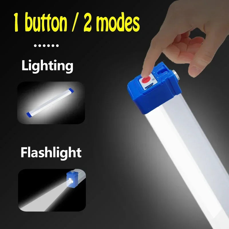 BowLift | MagnaBeam LED Tube | Rechargeable Camping Lamp with Magnet & Hook | 32/52 cm | Portable Emergency Light for Outdoor & Vehicle