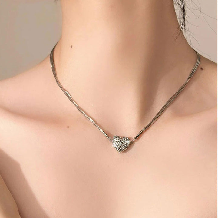 BowLift | Ice Love Magnetic Zircon Heart Necklace