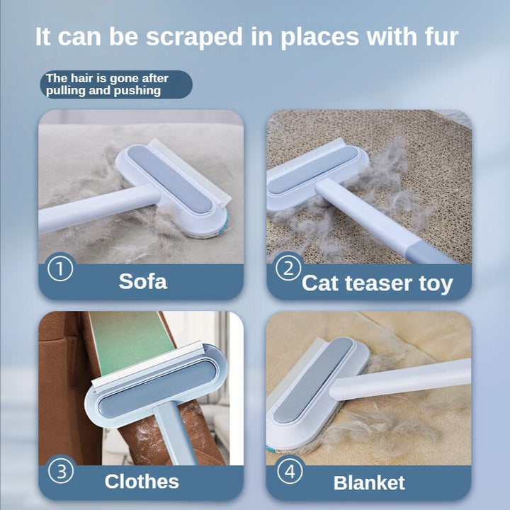 3in1 Pet Hair Lint Remover Window Cleaner Brush | Bowlift