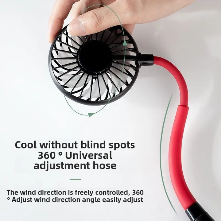 Adjustable Hands-Free Neck Cooling Fan | Bowlift