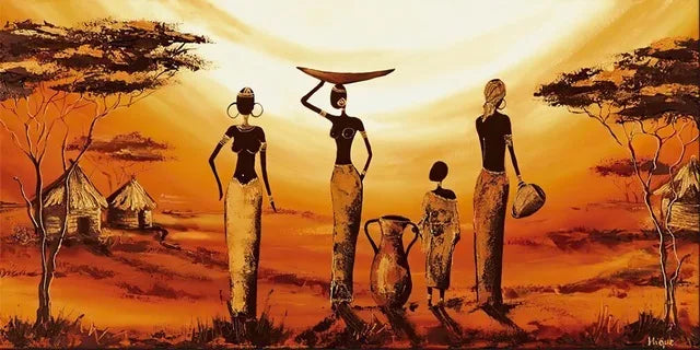 BowLift | Plus Sizes Abstract African Woman Canvas Painting