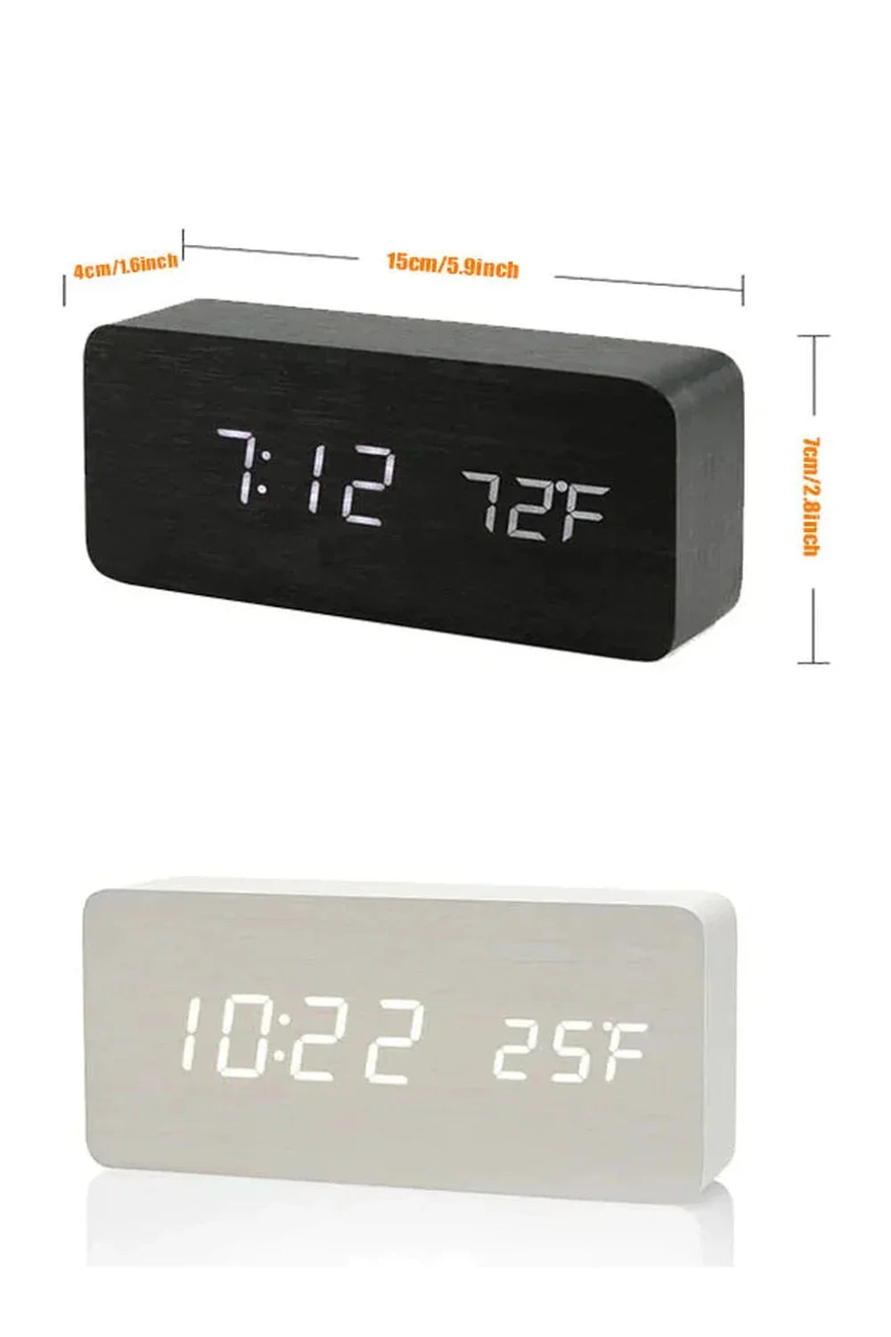 BowLift | Wood LED Digital Clock