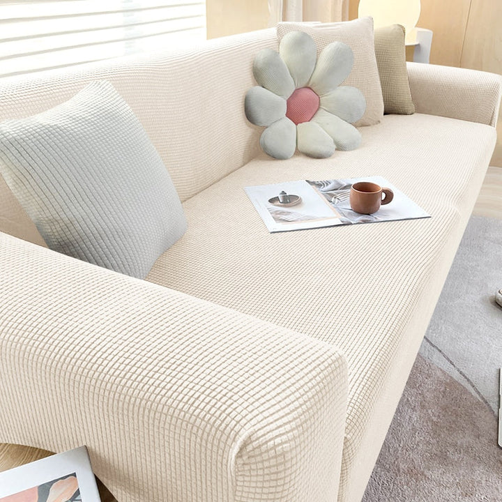 BowLift | Textured Stretch Sofa Cover | Non-Slip, Machine Washable & Protective for 1-Seater, 2-Seater, and 3-Seater Sofas