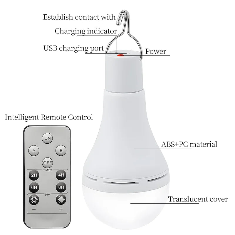 BowLift | EcoLite Solar Camping Light | USB & Solar | Waterproof & Portable | With Remote Control