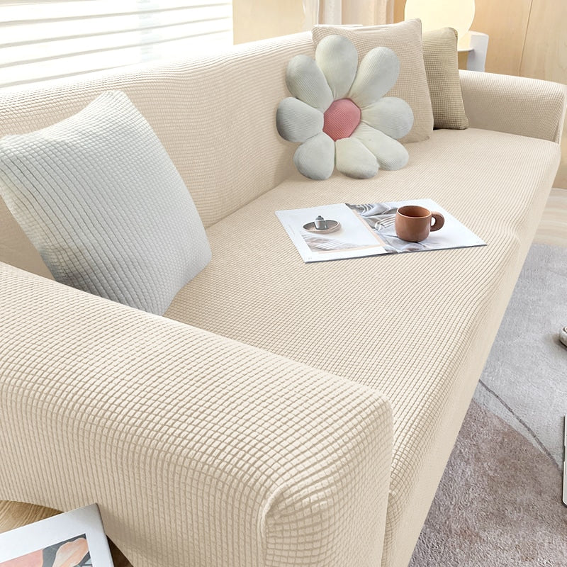 BowLift | Textured Stretch Sofa Cover | Non-Slip, Machine Washable & Protective for 1-Seater, 2-Seater, and 3-Seater Sofas