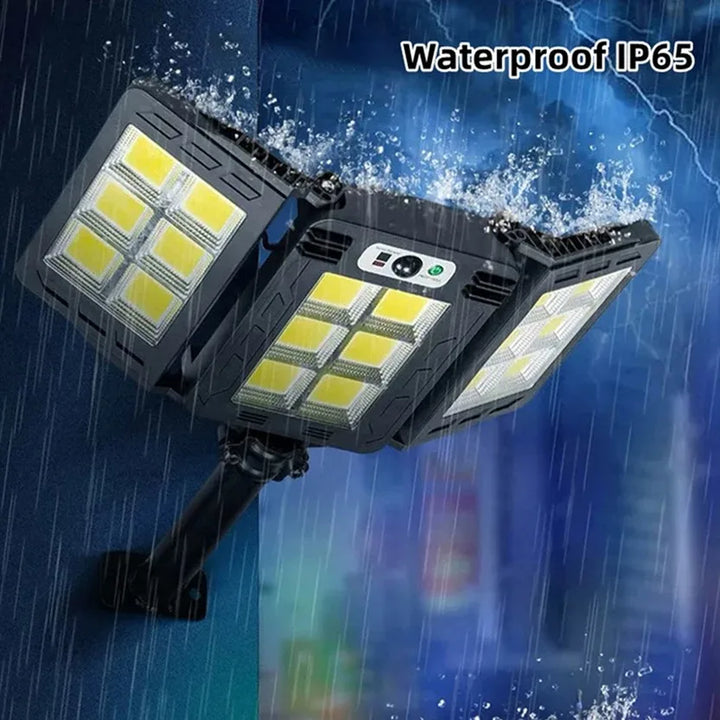 BowLift | SolarBright LumiWall | Solar-powered Wall Light | Motion Sensor & 800 LEDs | Weatherproof