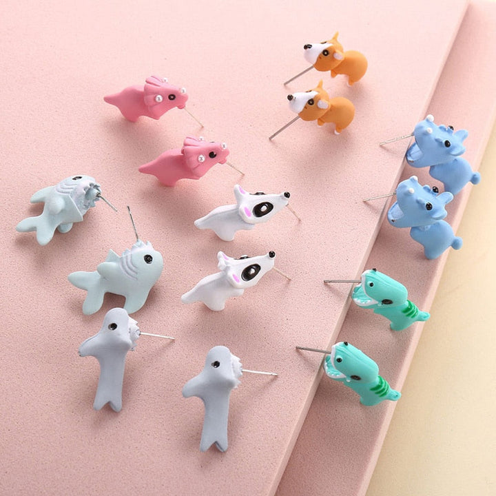 BowLift | Animal Bite Cartoon Creative Earrings