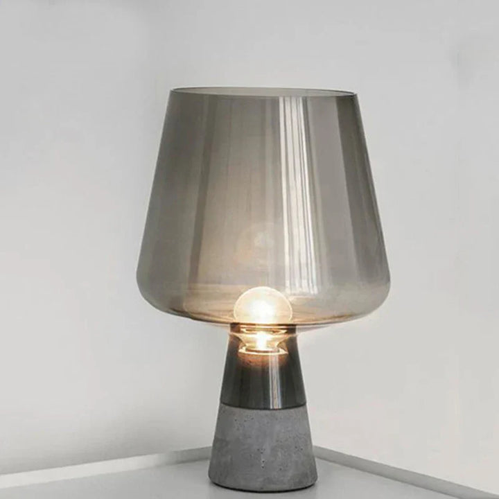 NordicCement Table Lamp – Minimalist Design with Concrete Base Bowlift