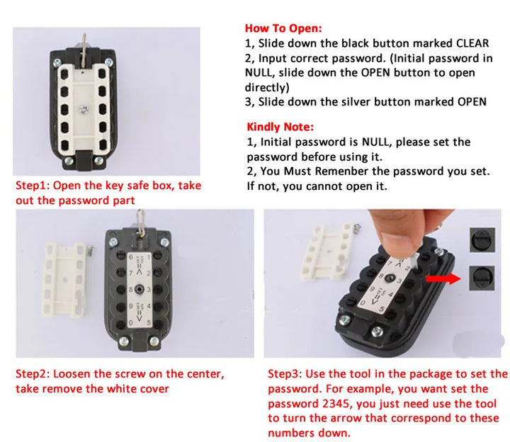 BowLift | Password Lock Key Safe Organizer