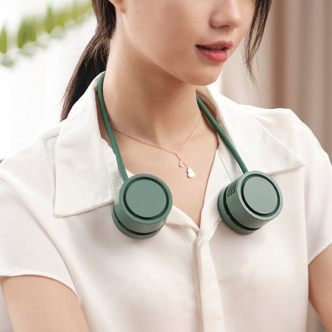 Retractable Aroma Therapy Bladeless Neck Fan | Bowlift