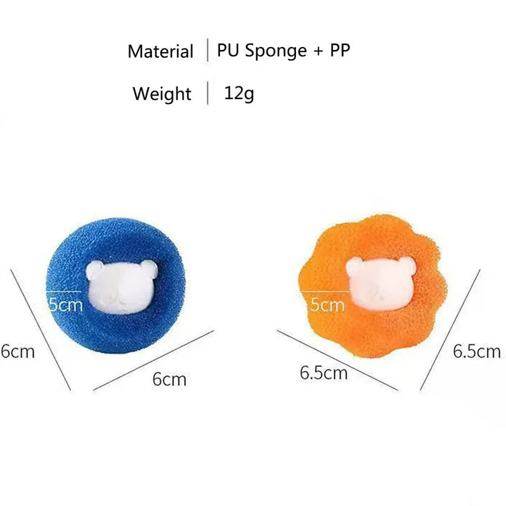 BowLift | FellFix Cleaning Balls | Set of 5 Pet Hair Removers | For Washing Machine & Dryer | Reusable & Portable