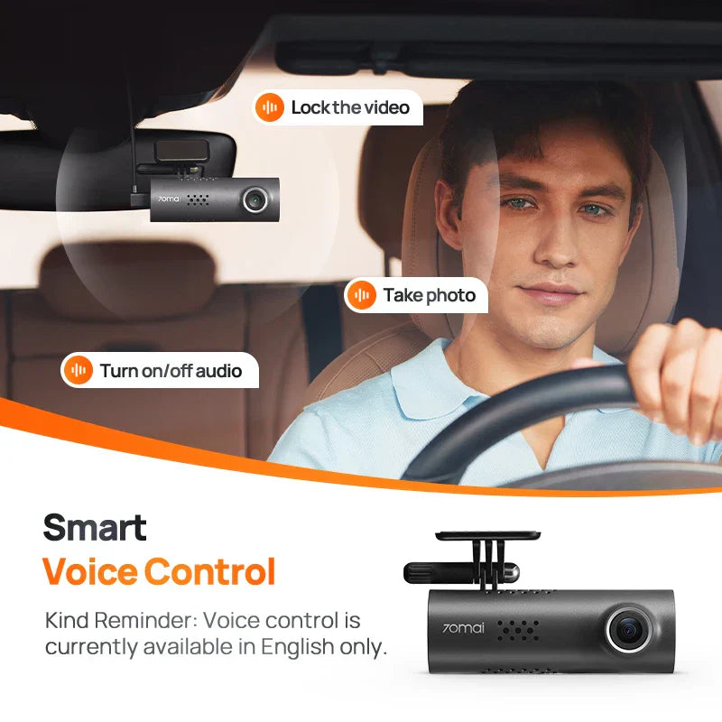 BowLift | Driveova M200 Dashcam | Full HD & Night Vision | Voice Control & App | 130° Wide Angle