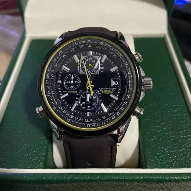 BowLift | Men’s Stainless Steel Chronograph Watch with Calendar