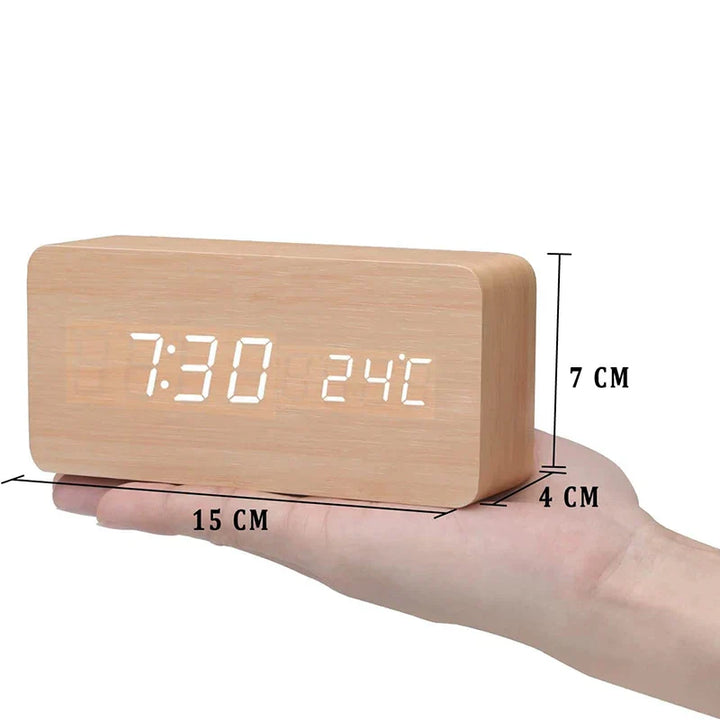 BowLift | Wood LED Smart Alarm Clock for Bedroom