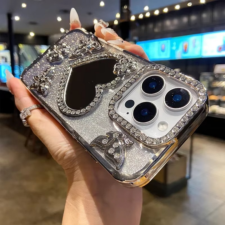 BowLift | Butterfly Glitter Diamond Mirror Case for iPhone
