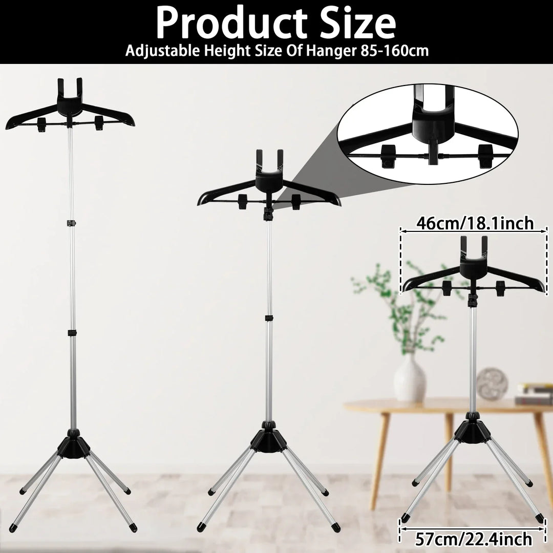 Adjustable Telescopic Garment Steamer Stand – Foldable & Portable | Bowlift