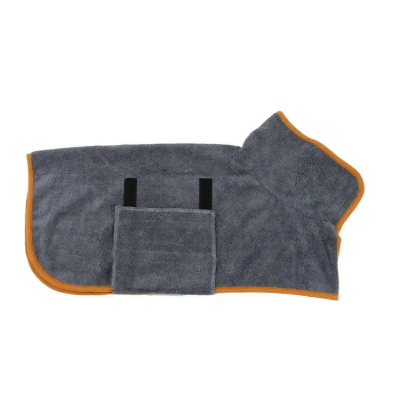 Pet bathrobe, highly absorbent and quick-drying Bowlift