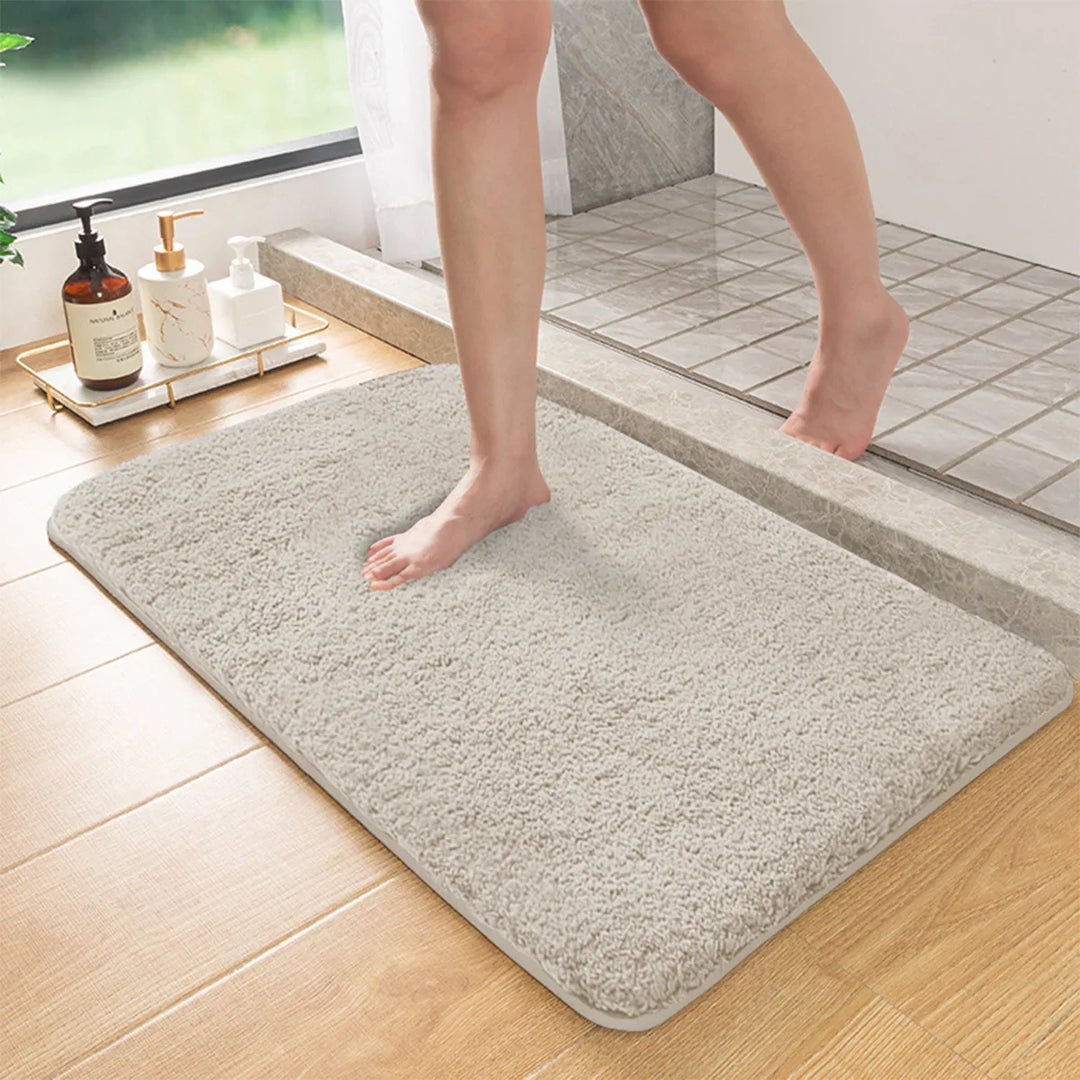 BowLift | Long-haired Non-slip Bath Mat with Absorbent Properties for Shower and Toilet Floor