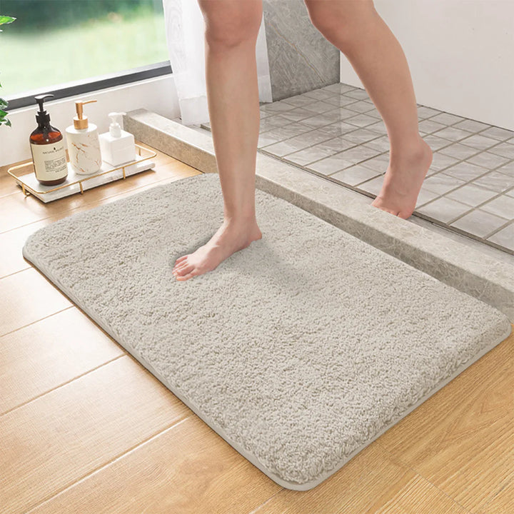 BowLift | Long-haired Non-slip Bath Mat with Absorbent Properties for Shower and Toilet Floor