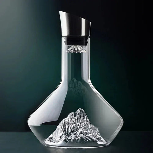 BowLift | 1500ml Iceberg Decanter Creative Lead-Free Crystal Material Luxury High-Quality Home Red Wine Distributor Decanter Wine Jug