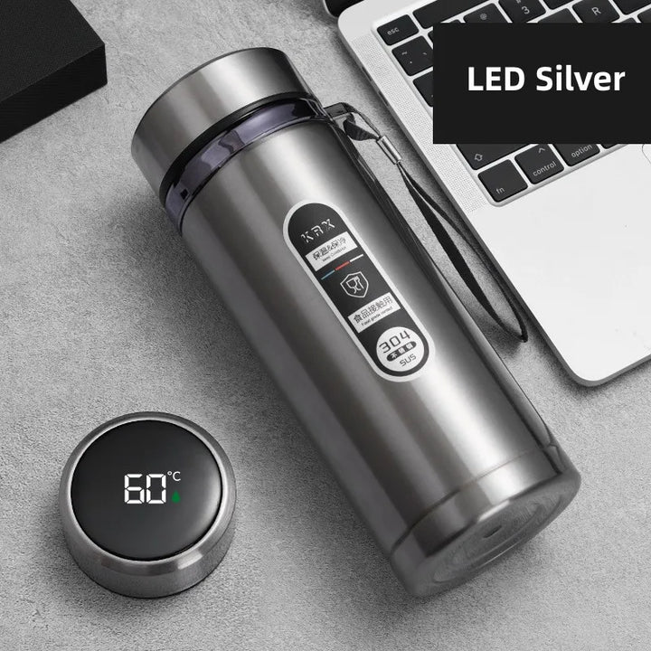 BowLift | TempraBottle – Smart Thermos Bottle with LED Temperature Display (800ml–1L)