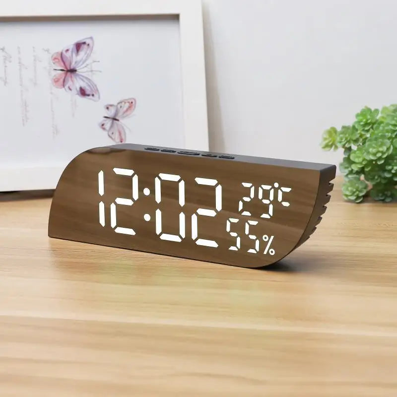 BowLift | LED Digital Alarm Clock with Dual Display & Unlimited Snooze