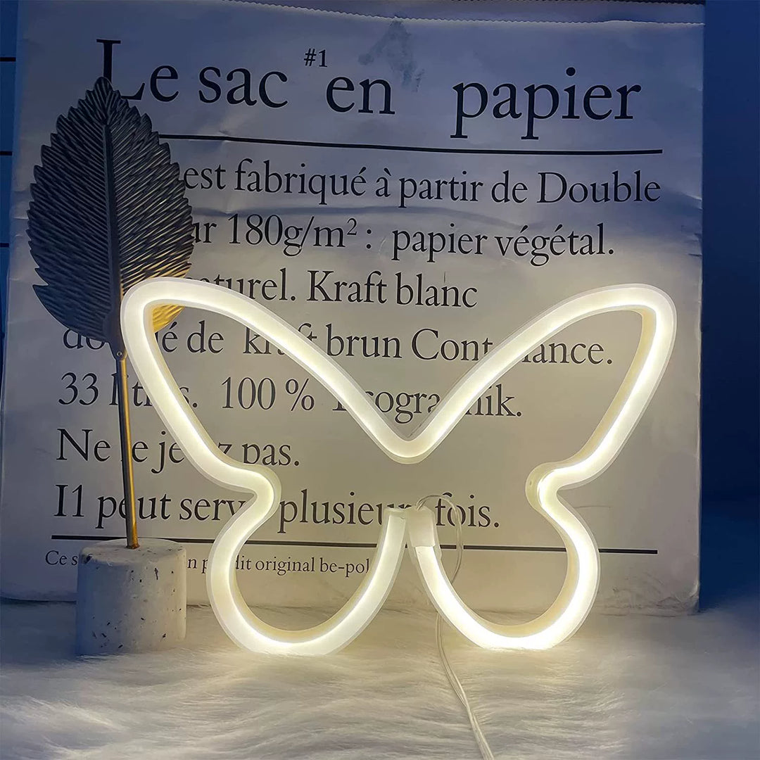 LED Butterfly Neon Wall Light